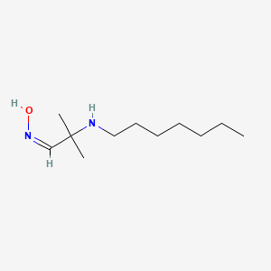 (E)-N-[2-(heptylamino)-2-methylpropylidene]hydroxylamine