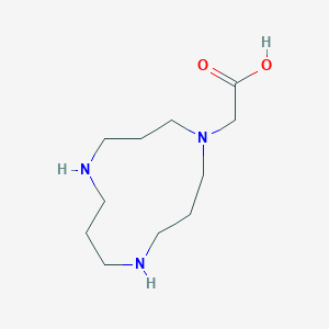 molecular formula C11H23N3O2 B11754402 2-(1,5,9-Triazacyclododecan-1-yl)acetic acid 