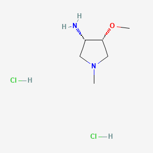 (3S,4R)-4-methoxy-1-methylpyrrolidin-3-amine dihydrochloride