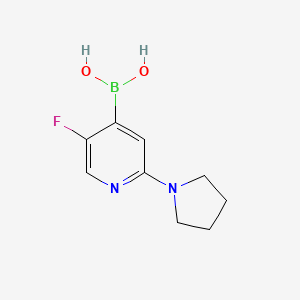 5-Fluoro-2-(pyrrolidin-1-yl)pyridine-4-boronic acid