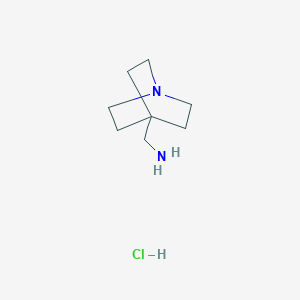 molecular formula C8H17ClN2 B11754447 Quinuclidin-4-ylmethanamine hydrochloride 