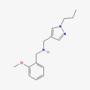 [(2-methoxyphenyl)methyl][(1-propyl-1H-pyrazol-4-yl)methyl]amine