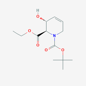 1-tert-butyl 2-ethyl (2R,3R)-3-hydroxy-1,2,3,6-tetrahydropyridine-1,2-dicarboxylate