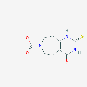 tert-Butyl 4-oxo-2-thioxo-1,2,3,4,5,6,8,9-octahydro-7H-pyrimido[4,5-d]azepine-7-carboxylate