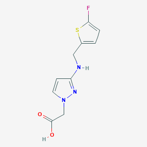 2-(3-{[(5-fluorothiophen-2-yl)methyl]amino}-1H-pyrazol-1-yl)acetic acid