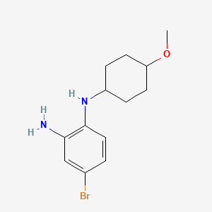 molecular formula C13H19BrN2O B11754569 4-bromo-N1-[(1r,4r)-4-methoxycyclohexyl]benzene-1,2-diamine 