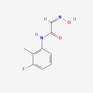 (2E)-N-(3-fluoro-2-methylphenyl)-2-(N-hydroxyimino)acetamide