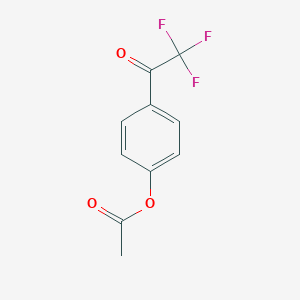 molecular formula C10H7F3O3 B117546 4'-乙酰氧基-2,2,2,-三氟苯甲酮 CAS No. 157947-26-7