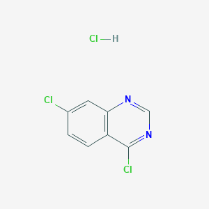 molecular formula C8H5Cl3N2 B11754629 4,7-Dichloroquinazoline hydrochloride 