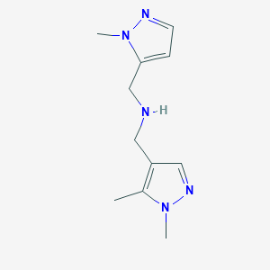 [(1,5-dimethyl-1H-pyrazol-4-yl)methyl][(1-methyl-1H-pyrazol-5-yl)methyl]amine