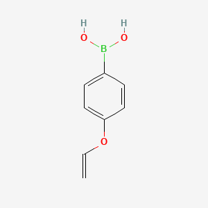 molecular formula C8H9BO3 B11754691 [4-(Ethenyloxy)phenyl]boronic acid 