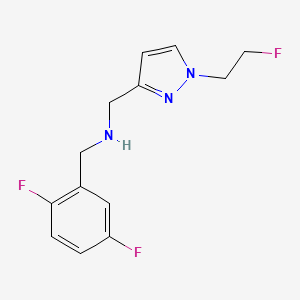 [(2,5-difluorophenyl)methyl]({[1-(2-fluoroethyl)-1H-pyrazol-3-yl]methyl})amine