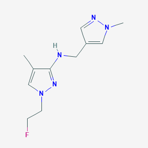 1-(2-fluoroethyl)-4-methyl-N-[(1-methyl-1H-pyrazol-4-yl)methyl]-1H-pyrazol-3-amine