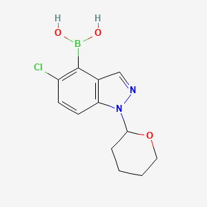 [5-chloro-1-(oxan-2-yl)-1H-indazol-4-yl]boronic acid