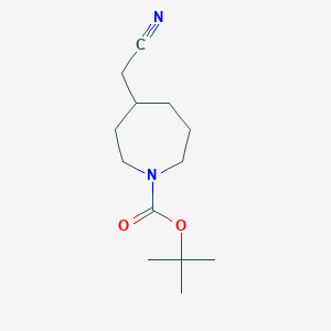 Tert-butyl 4-(cyanomethyl)azepane-1-carboxylate