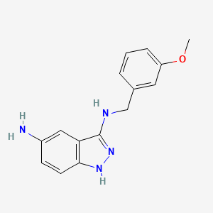 N3-(3-Methoxybenzyl)-1H-indazole-3,5-diamine