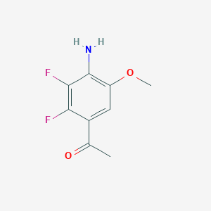 1-(4-Amino-2,3-difluoro-5-methoxyphenyl)ethanone