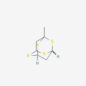 molecular formula C6H13NO4Ti B1175479 (3R,7S)-1-methyl-2,4,6,8-tetrathiatricyclo[3.3.1.13,7]decane CAS No. 17837-56-8