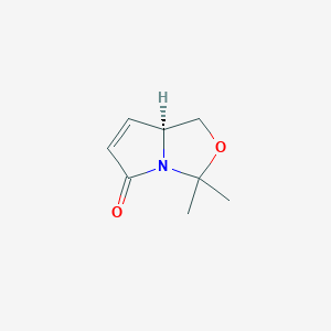 molecular formula C8H11NO2 B11754822 (S)-3,3-Dimethyl-1,7A-dihydro-3H,5H-pyrrolo[1,2-C]oxazol-5-one 