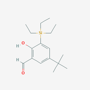 5-(1,1-Dimethylethyl)-2-hydroxy-3-(triethylsilyl)benzaldehyde