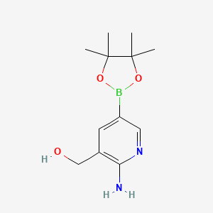 [2-Amino-5-(tetramethyl-1,3,2-dioxaborolan-2-yl)pyridin-3-yl]methanol