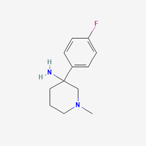 3-(4-Fluorophenyl)-1-methylpiperidin-3-amine