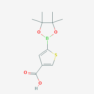 5-(4,4,5,5-Tetramethyl-1,3,2-dioxaborolan-2-yl)thiophene-3-carboxylic acid