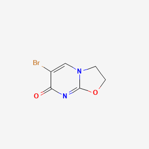 molecular formula C6H5BrN2O2 B11754904 6-Bromo-2H-oxazolo[3,2-a]pyrimidin-7(3H)-one 