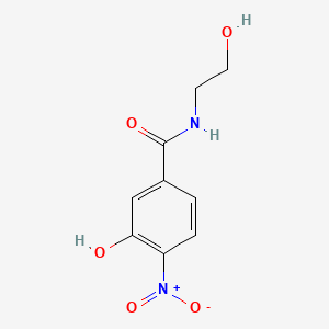 molecular formula C9H10N2O5 B1175491 3-hydroxy-N-(2-hydroxyethyl)-4-nitrobenzamide 