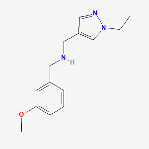 [(1-ethyl-1H-pyrazol-4-yl)methyl][(3-methoxyphenyl)methyl]amine