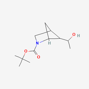 Tert-butyl 5-(1-hydroxyethyl)-2-azabicyclo[2.1.1]hexane-2-carboxylate