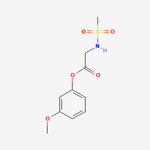 molecular formula C10H13NO5S B1175494 3-Methoxyphenyl [(methylsulfonyl)amino]acetate 