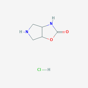 molecular formula C5H9ClN2O2 B11754970 Hexahydro-2H-pyrrolo[3,4-d]oxazol-2-one hydrochloride 