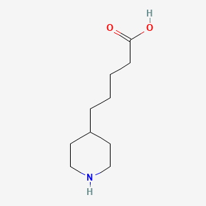 molecular formula C10H19NO2 B11754975 5-(4-Piperidyl)pentanoic Acid 