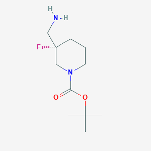 tert-Butyl (S)-3-(aminomethyl)-3-fluoropiperidine-1-carboxylate