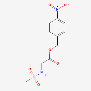 molecular formula C10H12N2O6S B1175499 4-Nitrobenzyl [(methylsulfonyl)amino]acetate 