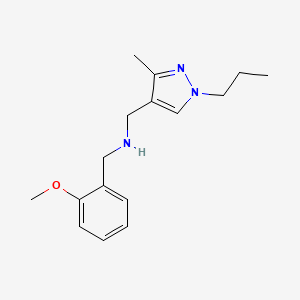 [(2-methoxyphenyl)methyl][(3-methyl-1-propyl-1H-pyrazol-4-yl)methyl]amine