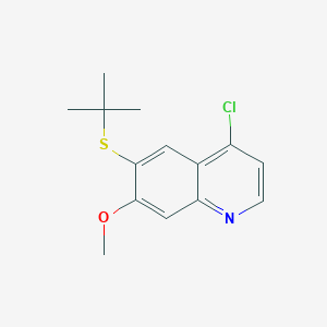 6-(Tert-butylthio)-4-chloro-7-methoxyquinoline