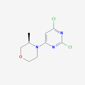 molecular formula C9H11Cl2N3O B11755019 (r)-4-(2,6-Dichloropyrimidin-4-yl)-3-methylmorpholine 