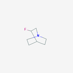 molecular formula C7H12FN B11755034 3-Fluoroquinuclidine 