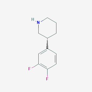 molecular formula C11H13F2N B11755041 (R)-3-(3,4-Difluorophenyl)piperidine 