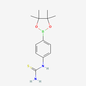 [4-(Tetramethyl-1,3,2-dioxaborolan-2-yl)phenyl]thiourea