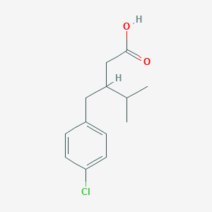 3-(4-Chlorobenzyl)-4-methylpentanoic acid