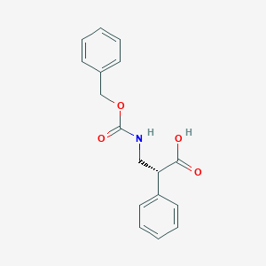 molecular formula C17H17NO4 B1175510 (2R)-2-phenyl-3-(phenylmethoxycarbonylamino)propanoic acid CAS No. 1040-59-1