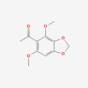 molecular formula C11H12O5 B11755171 1-(4,6-Dimethoxybenzo[d][1,3]dioxol-5-yl)ethan-1-one 