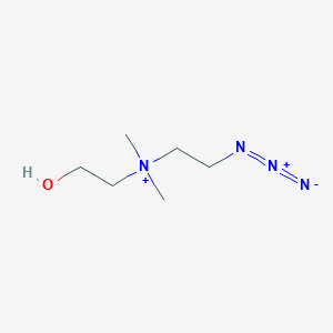 molecular formula C6H15N4O+ B11755192 (2-Azidoethyl)(2-hydroxyethyl)dimethylazanium 