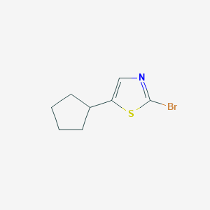 2-Bromo-5-cyclopentylthiazole