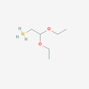 molecular formula C6H16O2Si B11755240 (2,2-Diethoxyethyl)silane 