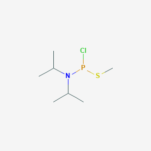 molecular formula C7H17ClNPS B11755245 1-Chloro-N,N-diisopropyl-1-(methylthio)phosphanamine 