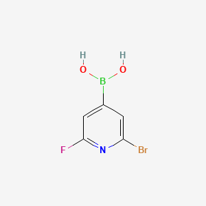 (2-Bromo-6-fluoropyridin-4-YL)boronic acid